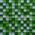 Premium Natural Green 4mm Glass Mosaic Tile 48x48mm 23x23mm for Swimming Pools